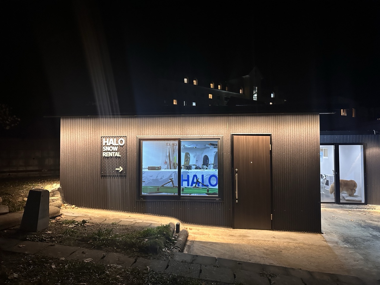 富良野のレンタルショップ Halo Snow Rental 店内の様子